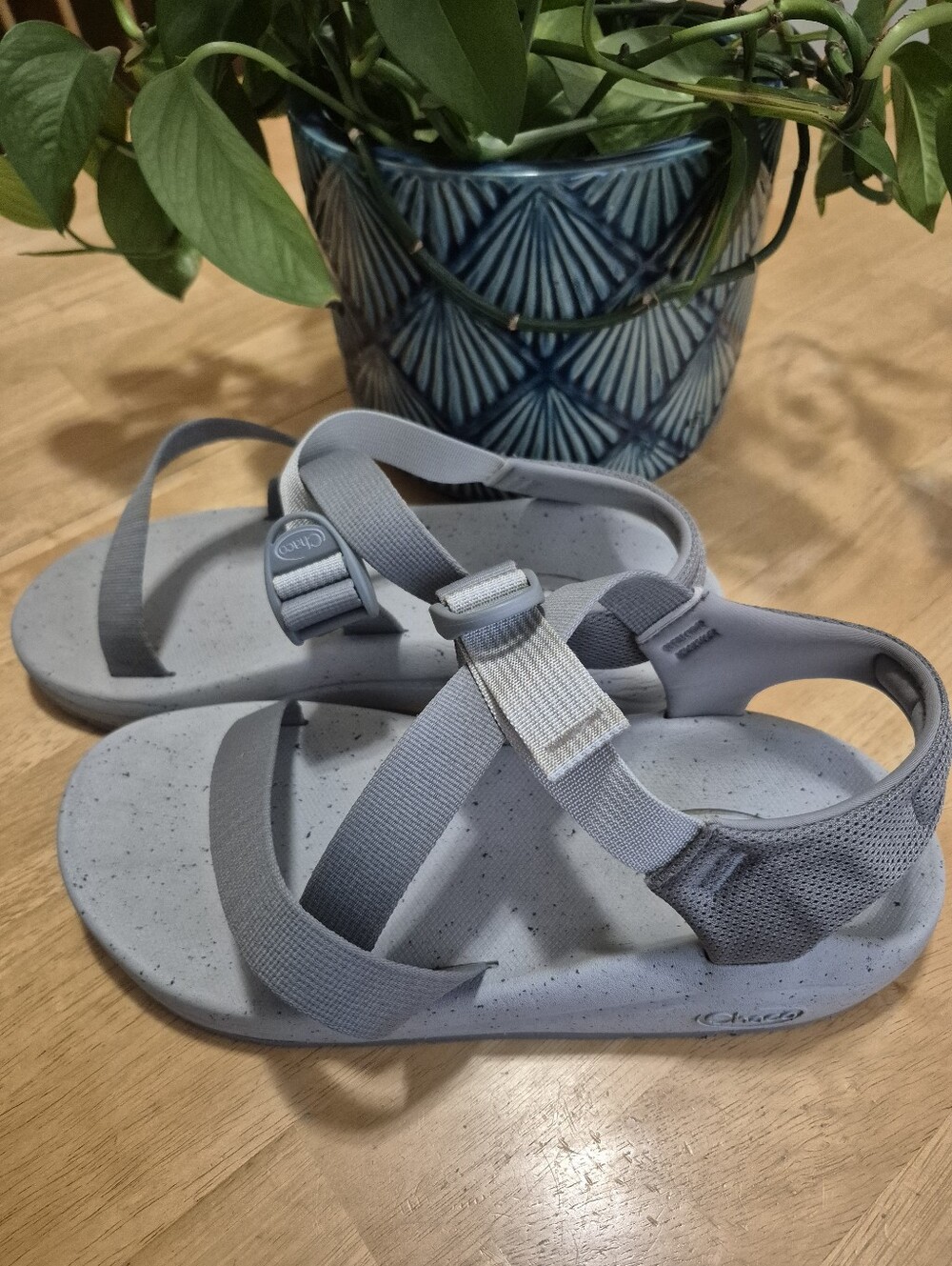 Chaco Cushz Sport Sandal Gray Mens Size 12